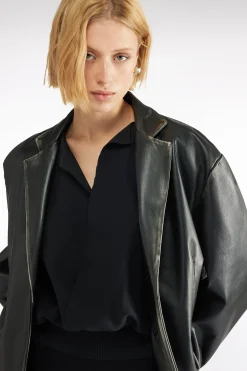 BLAZER EN VÃRITABLE CUIR
