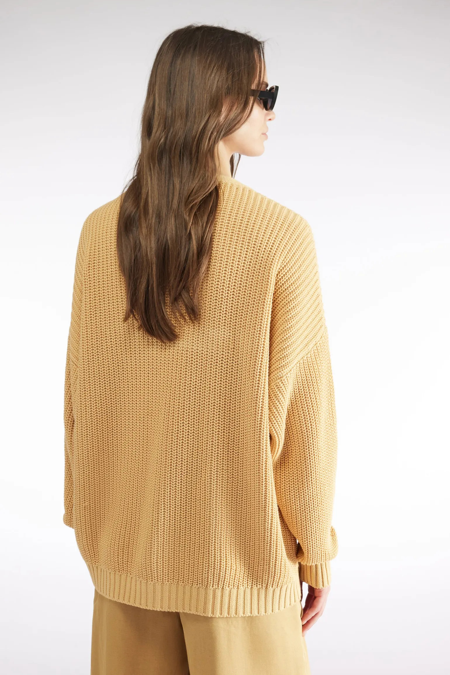 CARDIGAN EN MAILLE ANGLAISE