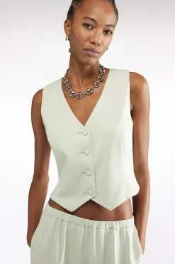 GILET Ã COL EN V