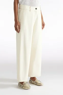 PANTALON EN BULL DE COTON