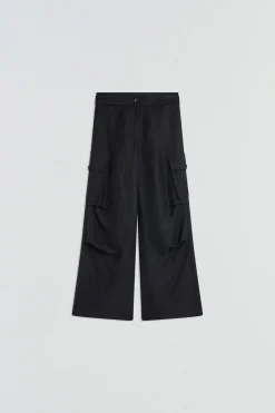 PANTALON EN LIN-VISCOSE