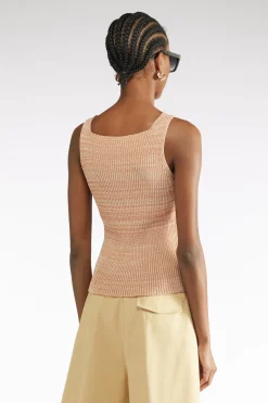 TOP EN TISSU MOULINÃ