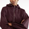 VESTE Ã CAPUCHE EN TAFFETAN