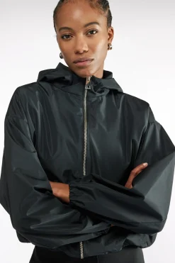 VESTE Ã CAPUCHE EN TAFFETAN