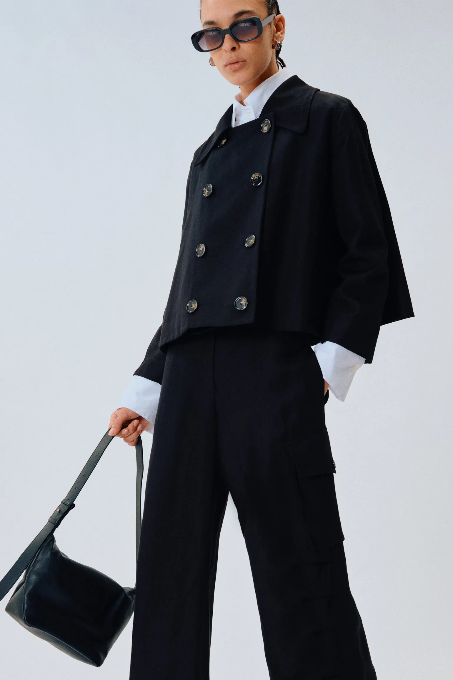 VESTE EN LIN-VISCOSE