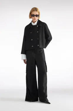 VESTE EN LIN-VISCOSE
