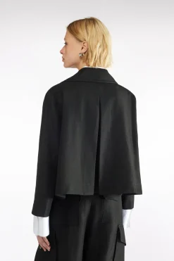 VESTE EN LIN-VISCOSE