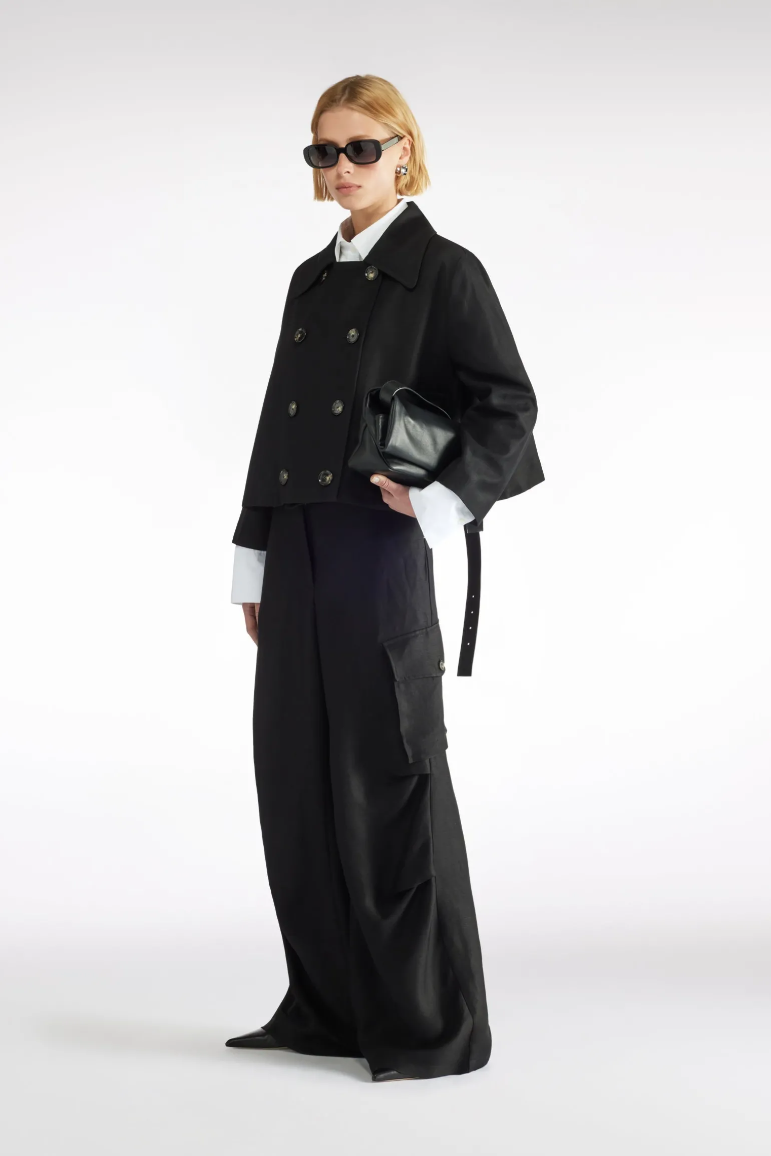 VESTE EN LIN-VISCOSE