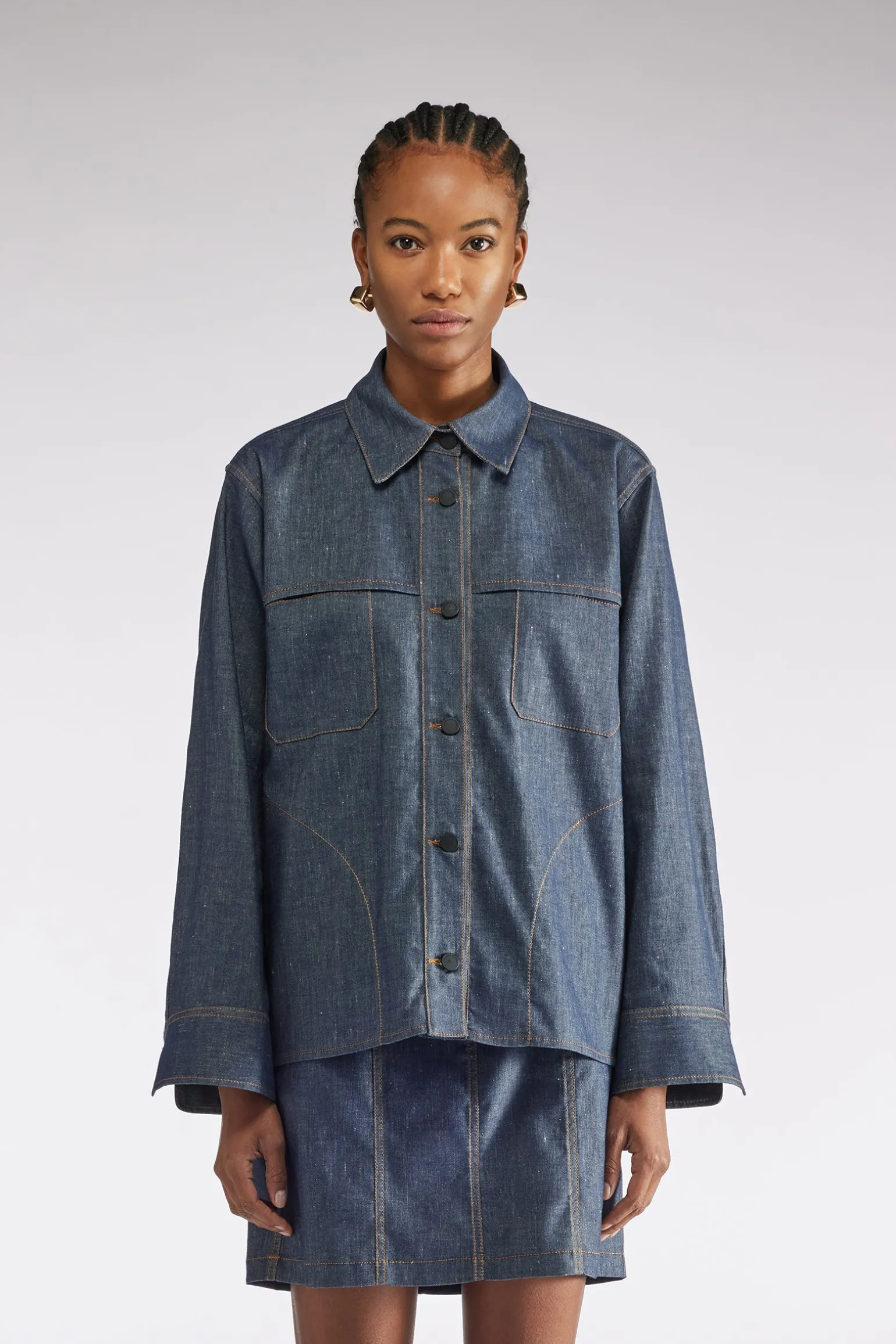 VESTE EN TOILE DENIM